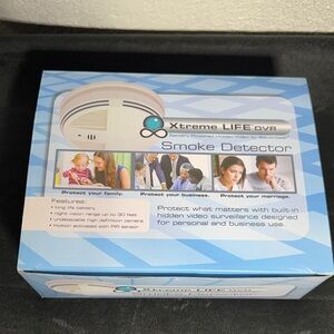 Xtreme LIFE DVR Smoke Detector Hidden Camera - White